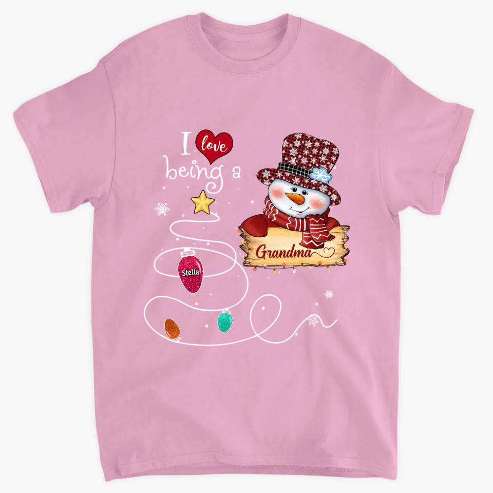 Personalized T-shirt - Gift For Grandma - I Love Being A Grandma ARND037