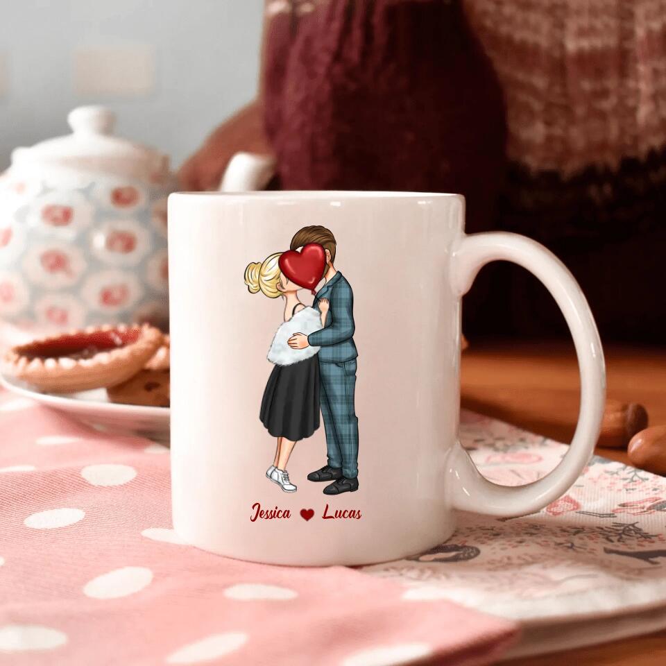 Personalized White Mug - Gift For Couple - I Fall In Love All Over Again ARND036