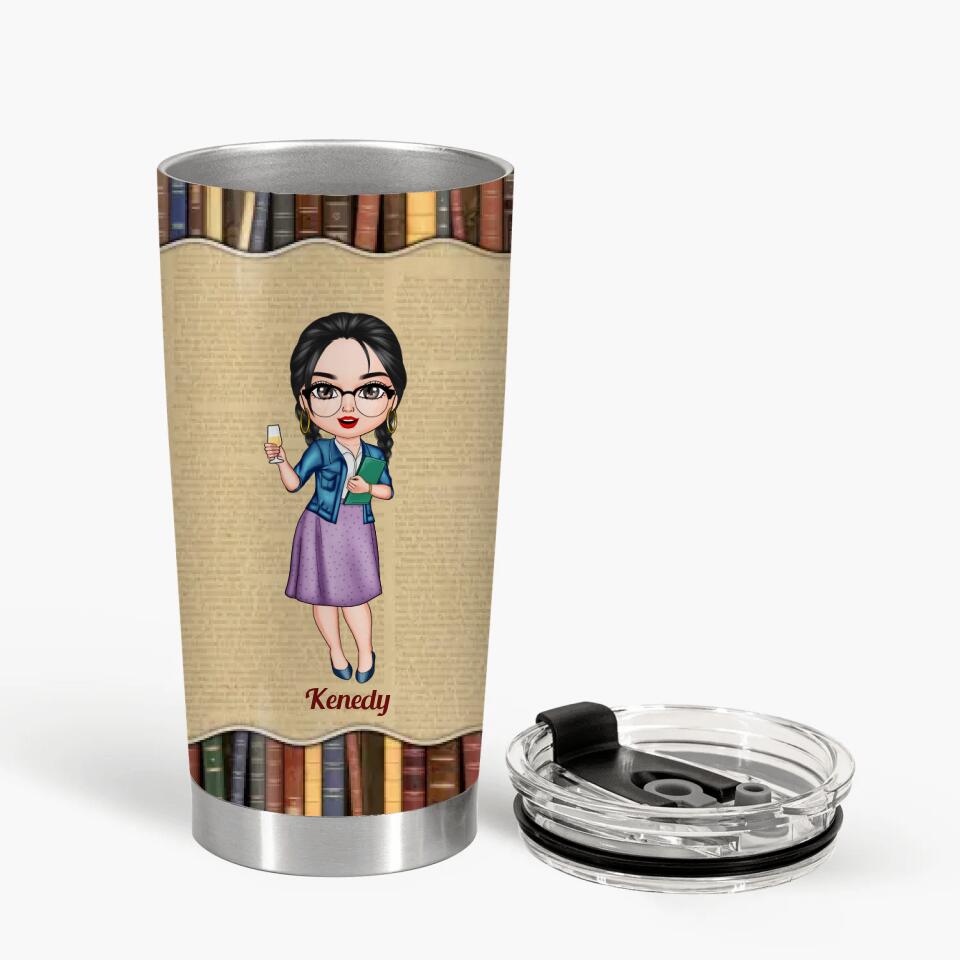 Personalized Tumbler - Gift For Reading Lover - A Girl Who Really Loves Books ARND037