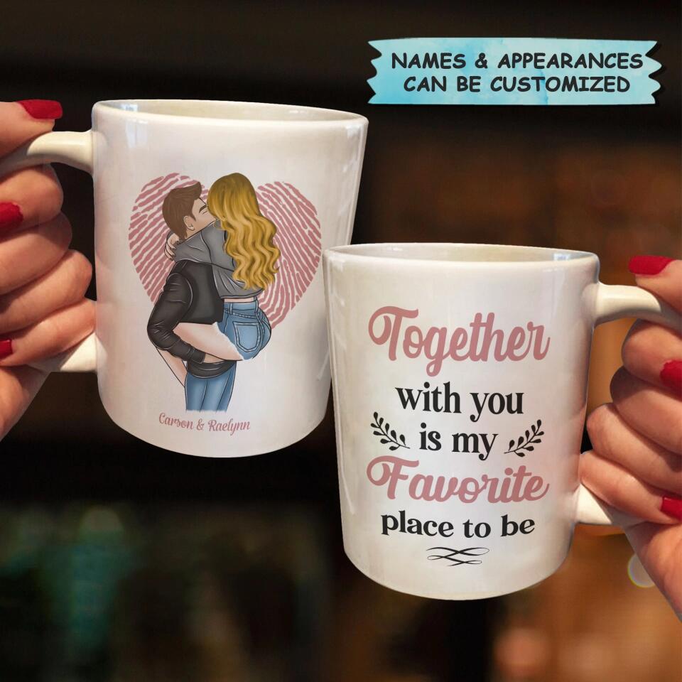 Personalized White Mug - Gift For Couple - Together With You ARND036