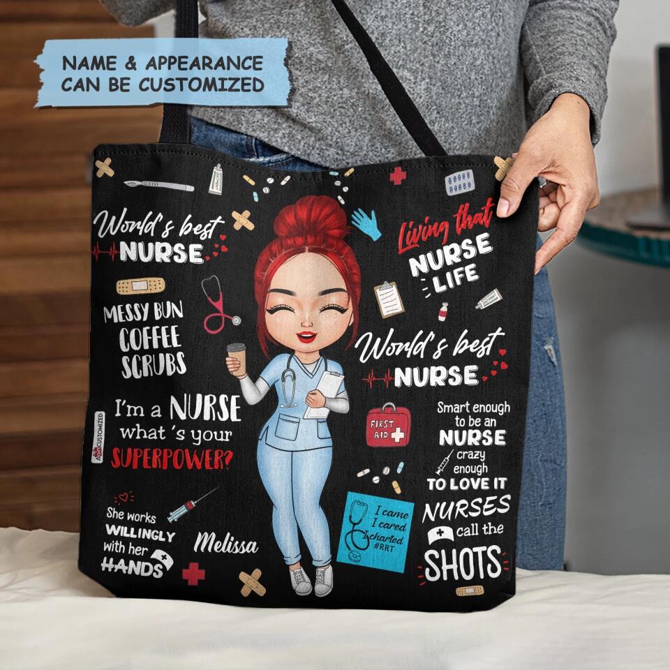 Personalized Tote Bag - Gift For Nurse - World's Best Nurse ARND005