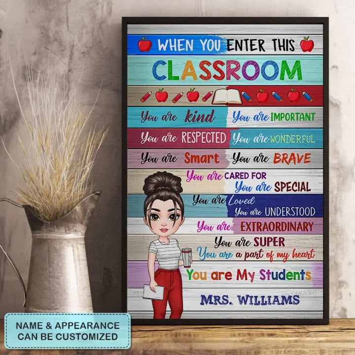 Personalized Custom Poster/Wrapped Canvas -Teacher's Day, Appreciation Gift For Teacher - You Are My Students