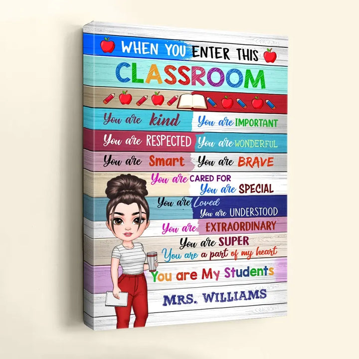 Personalized Custom Poster/Wrapped Canvas -Teacher's Day, Appreciation Gift For Teacher - You Are My Students