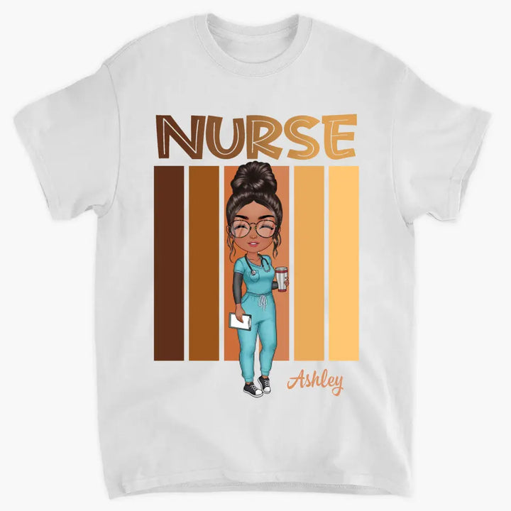 Love Nurse Life V2 - Personalized Custom T-shirt - Nurse's Day, Appreciation Gift For Nurse
