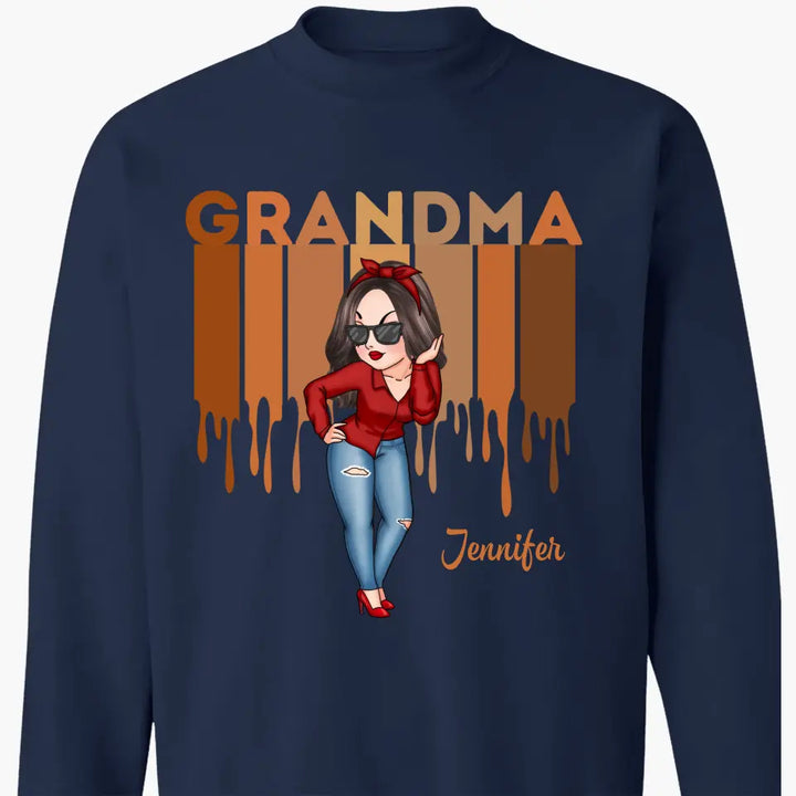 Personalized Custom T-shirt - Gift For Grandma, Mom - Love Grandma Life