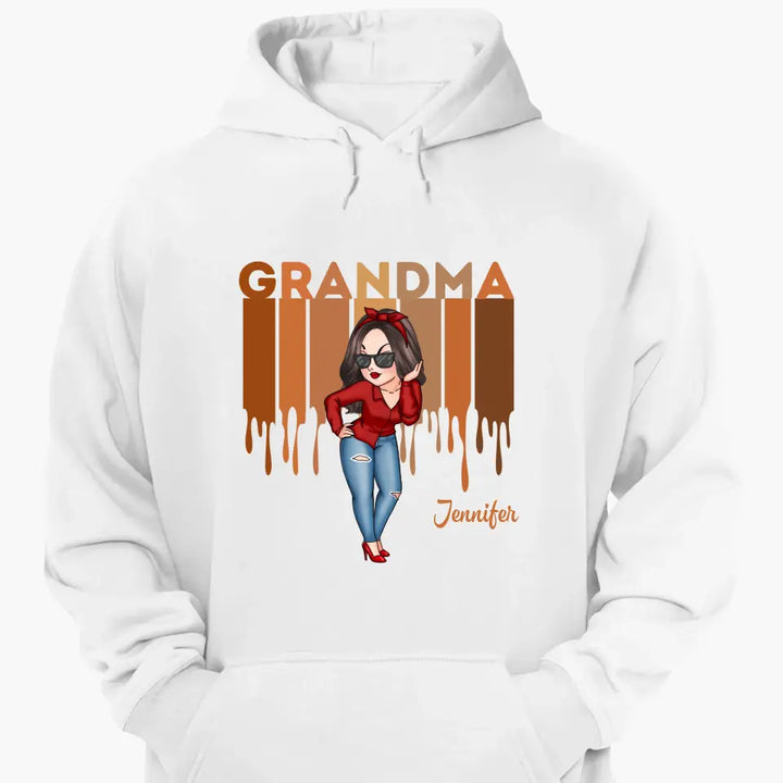 Personalized Custom T-shirt - Gift For Grandma, Mom - Love Grandma Life