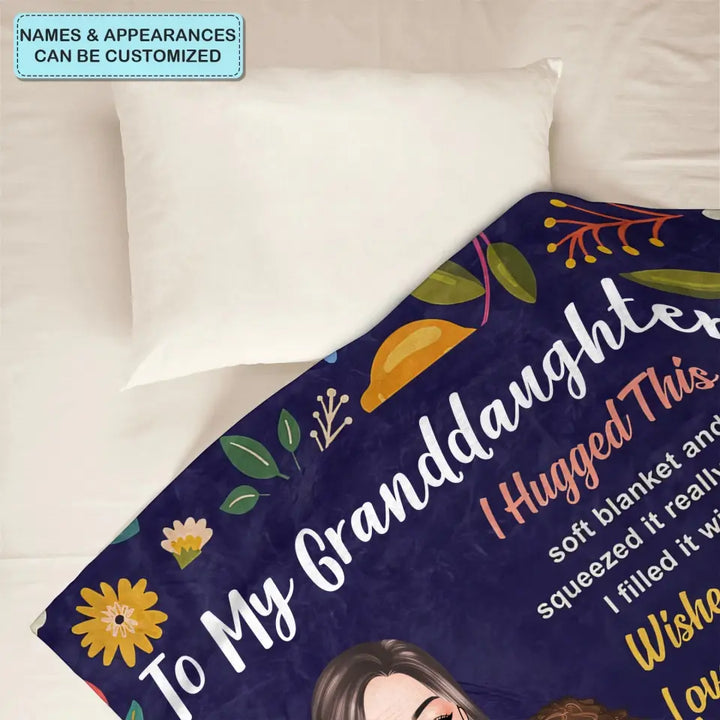 To My Granddaughter - Personalized Custom Blanket - Christmas Gift For Granddaughter