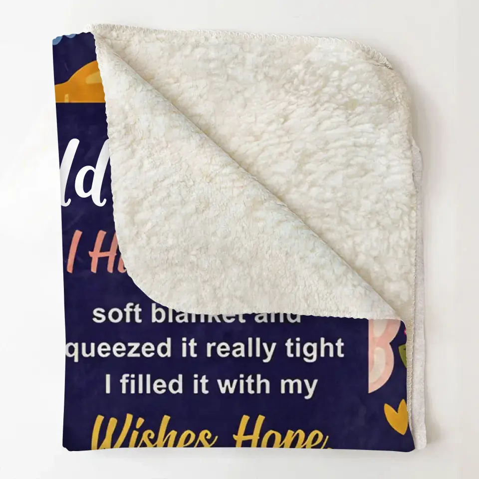 To My Granddaughter - Personalized Custom Blanket - Christmas Gift For Granddaughter