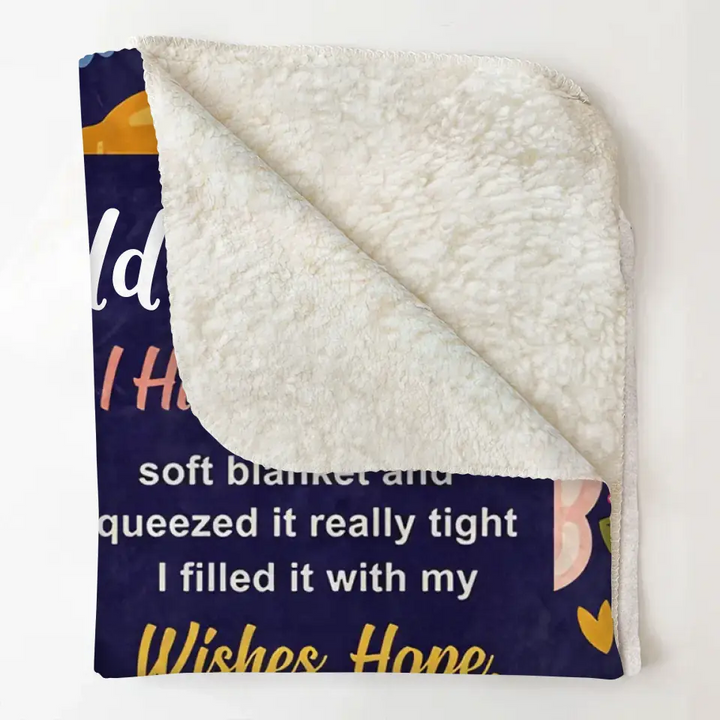 To My Granddaughter - Personalized Custom Blanket - Christmas Gift For Granddaughter