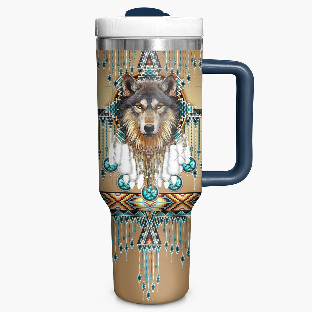 Proud Wolves - Tumbler with Handle - NCU0DK015