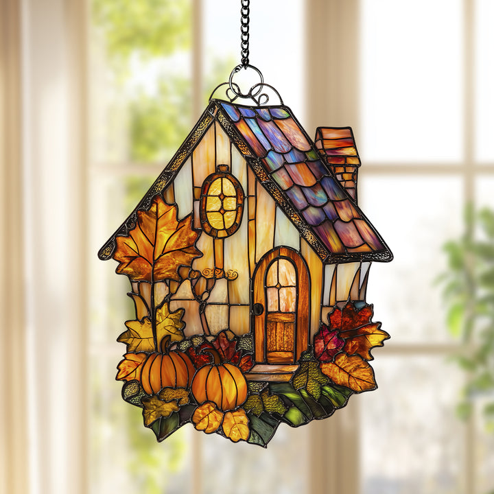 Thanksgiving House Glow - Window Hanging Suncatcher NCU0PD098