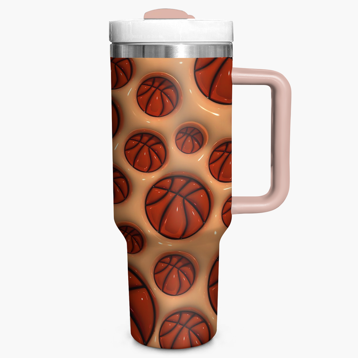 Puffy Basketball - Tumbler With Handle - NCU0DK004