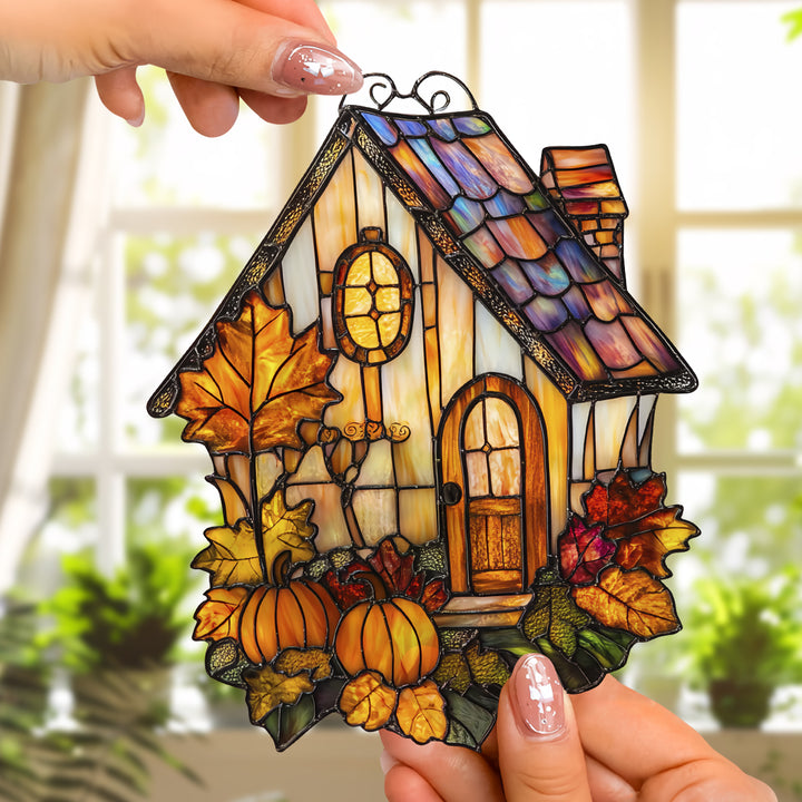 Thanksgiving House Glow - Window Hanging Suncatcher NCU0PD098