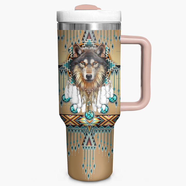 Proud Wolves - Tumbler with Handle - NCU0DK015