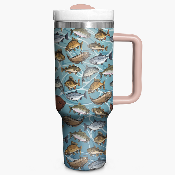 Vibrant Fishing - Tumbler With Handle - NCU0DK006