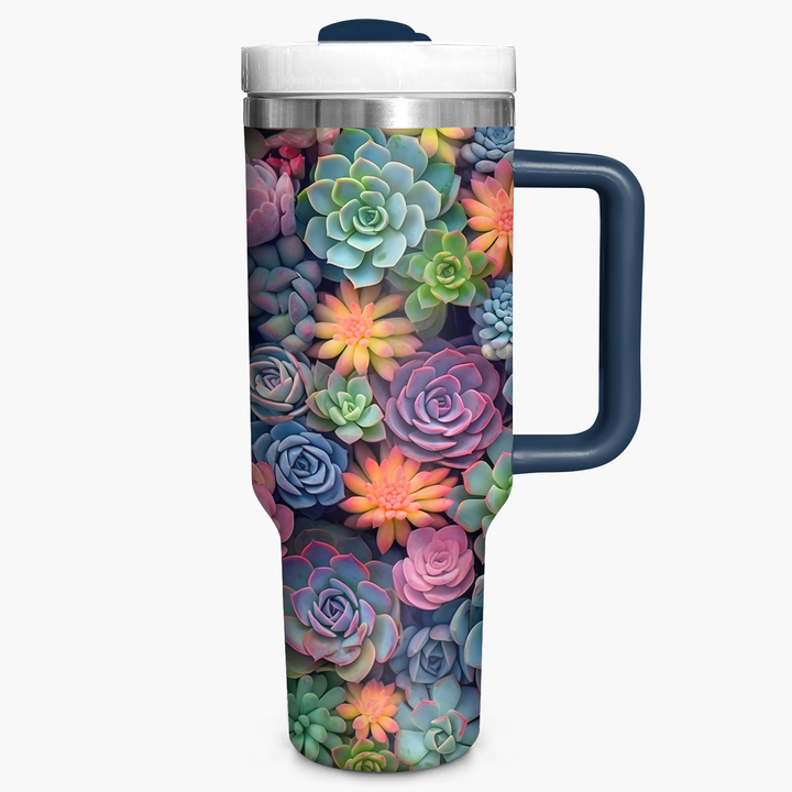 Succulent Plant - Tumbler With Handle - NCU0DK003