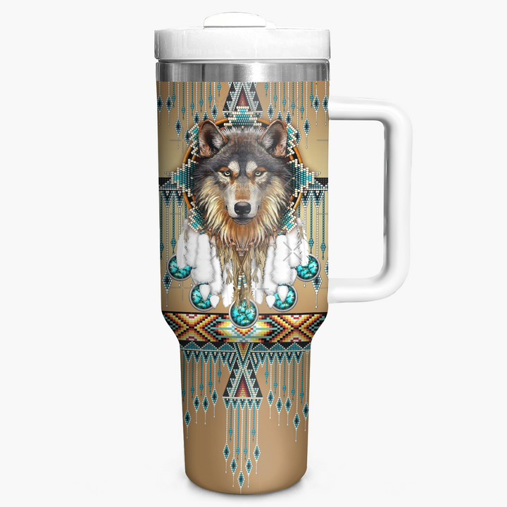 Proud Wolves - Tumbler with Handle - NCU0DK015