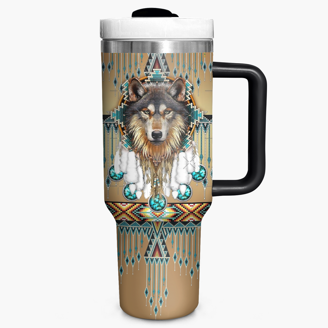 Proud Wolves - Tumbler with Handle - NCU0DK015