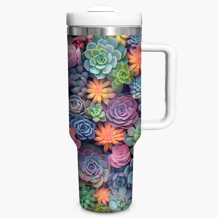 Succulent Plant - Tumbler With Handle - NCU0DK003