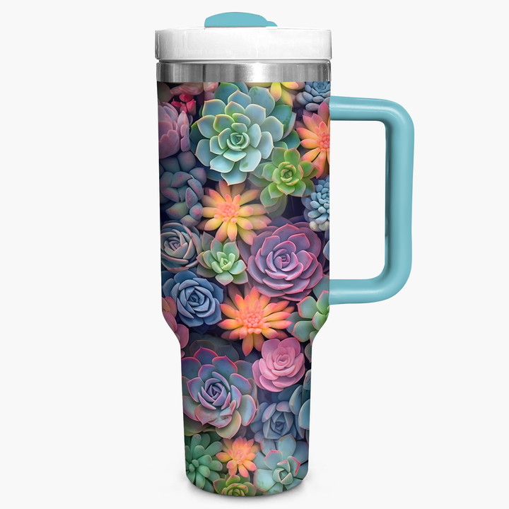 Succulent Plant - Tumbler With Handle - NCU0DK003