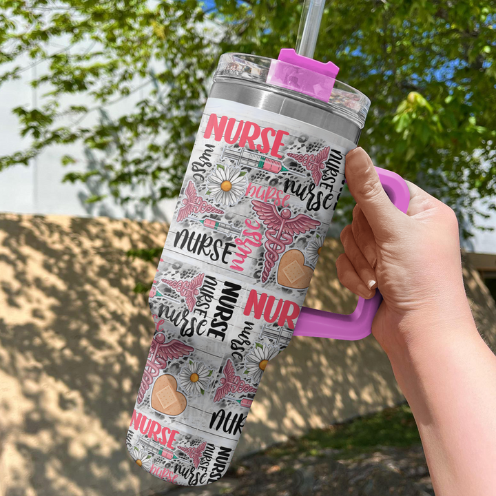 Caregiver's Companion - Tumbler with Handle - Gift for Nurse - NCU0DK019