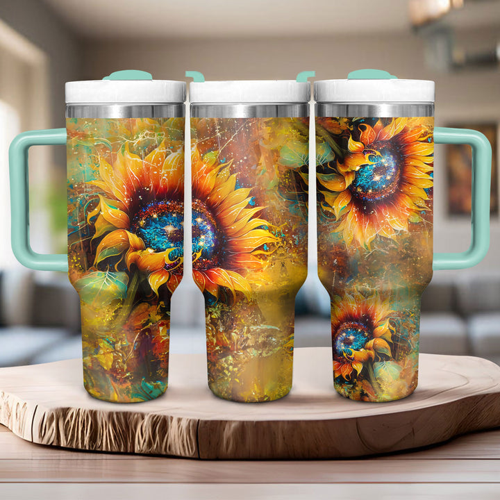 Sunburst Symphony - Tumbler With Handle - NCU0TL016