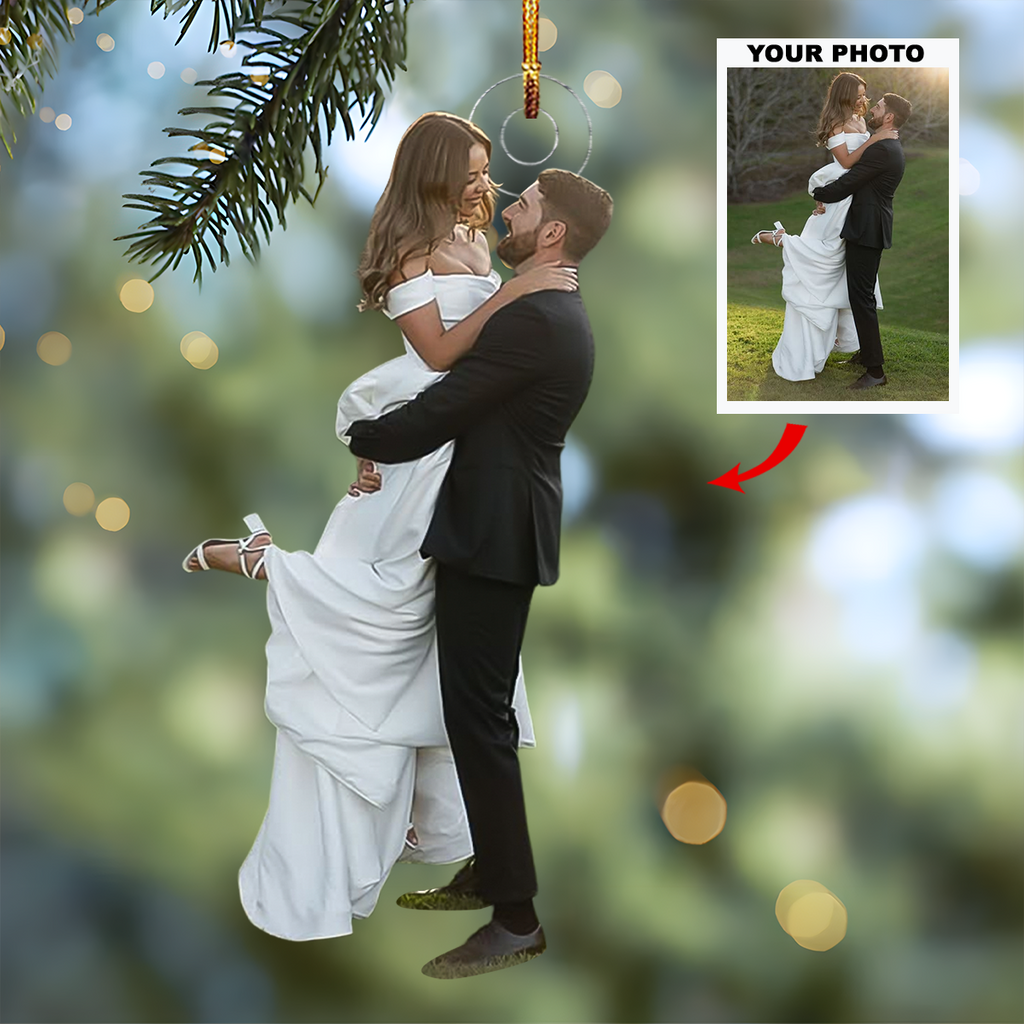 Couple Goal - Personalized Photo Mica Ornament - Christmas Gift For Co