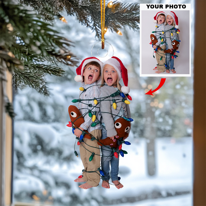 Personalized Photo Mica Ornament - Customized Your Photo Ornament V3 ARND005