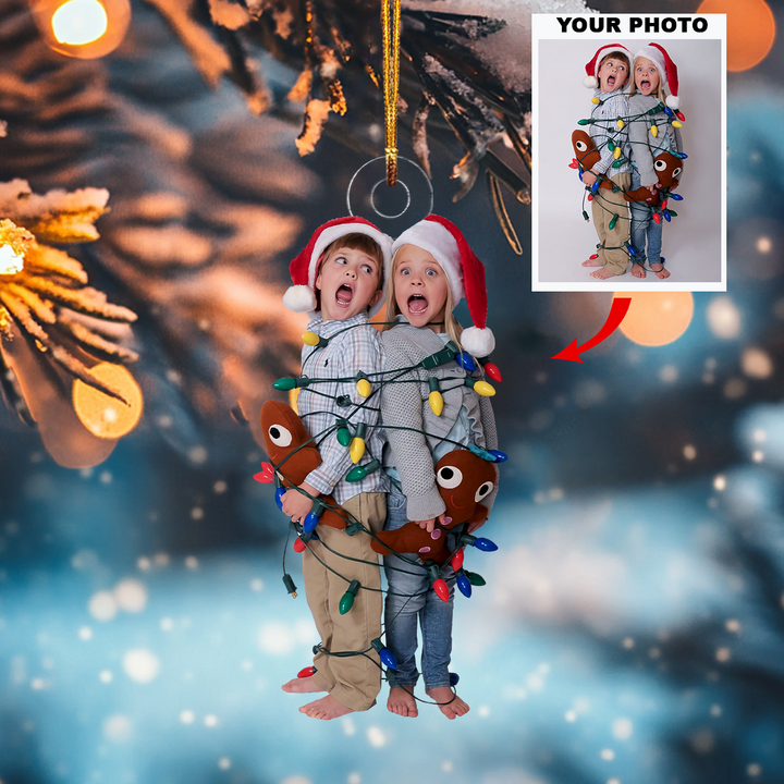 Personalized Photo Mica Ornament - Customized Your Photo Ornament V3 ARND005