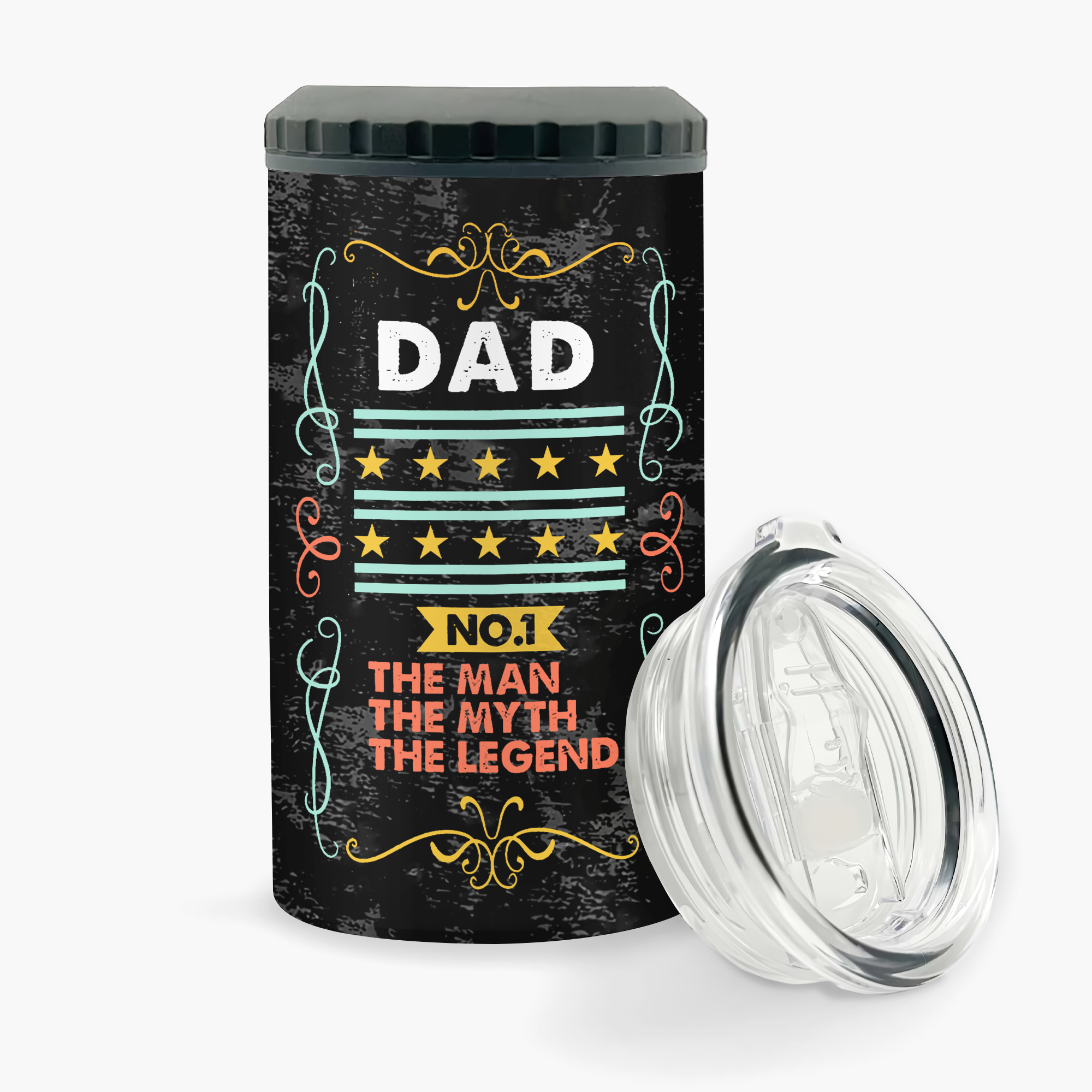 Father's Day 4 Tumbler/ Superhero Dad Can Cooler/ 