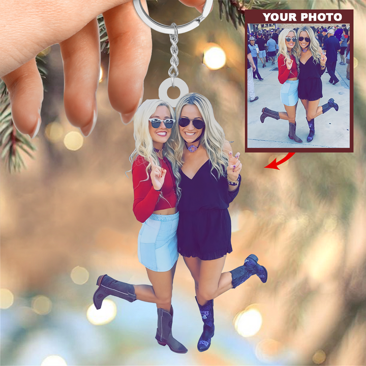 Personalized Custom Keychain - 4th of July Gift For Friends & Family Members, Gift For Mom, Dad, Grandpa, Grandma - Party Like It's 1976, Custom Your Photo Keychain UPL0PD008