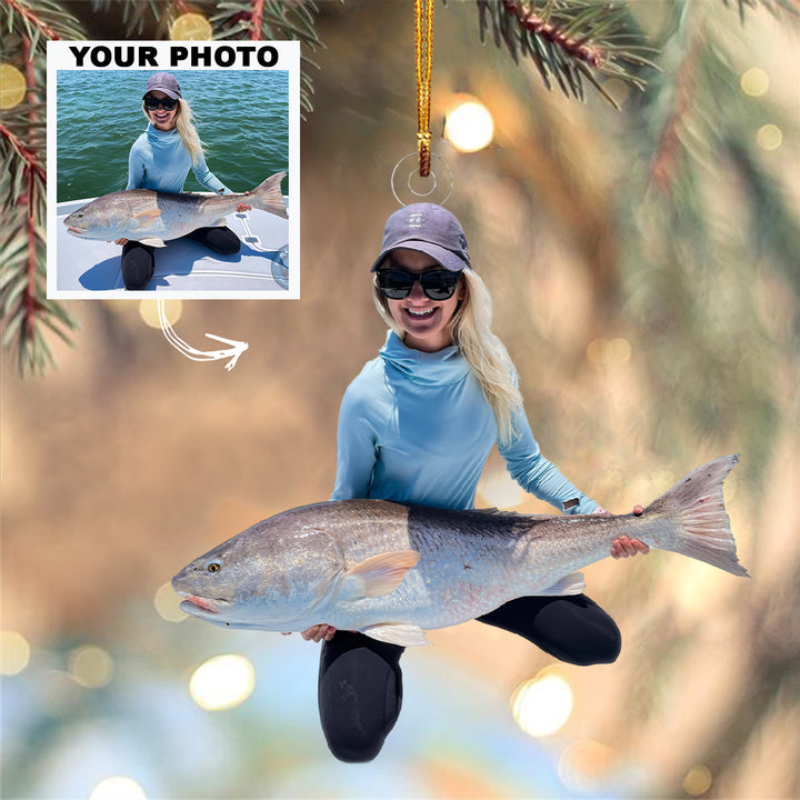 Personalized Photo Mica Ornament - Christmas Gift For Family Member, Friends -  Customized Your Photo Ornament Fishing Ornament