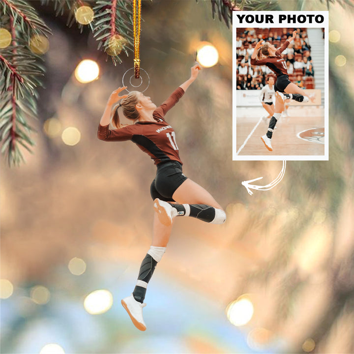 Personalized Photo Mica Ornament - Christmas Gift For Family Member, Friends -  Customized Your Photo Sport Ornament