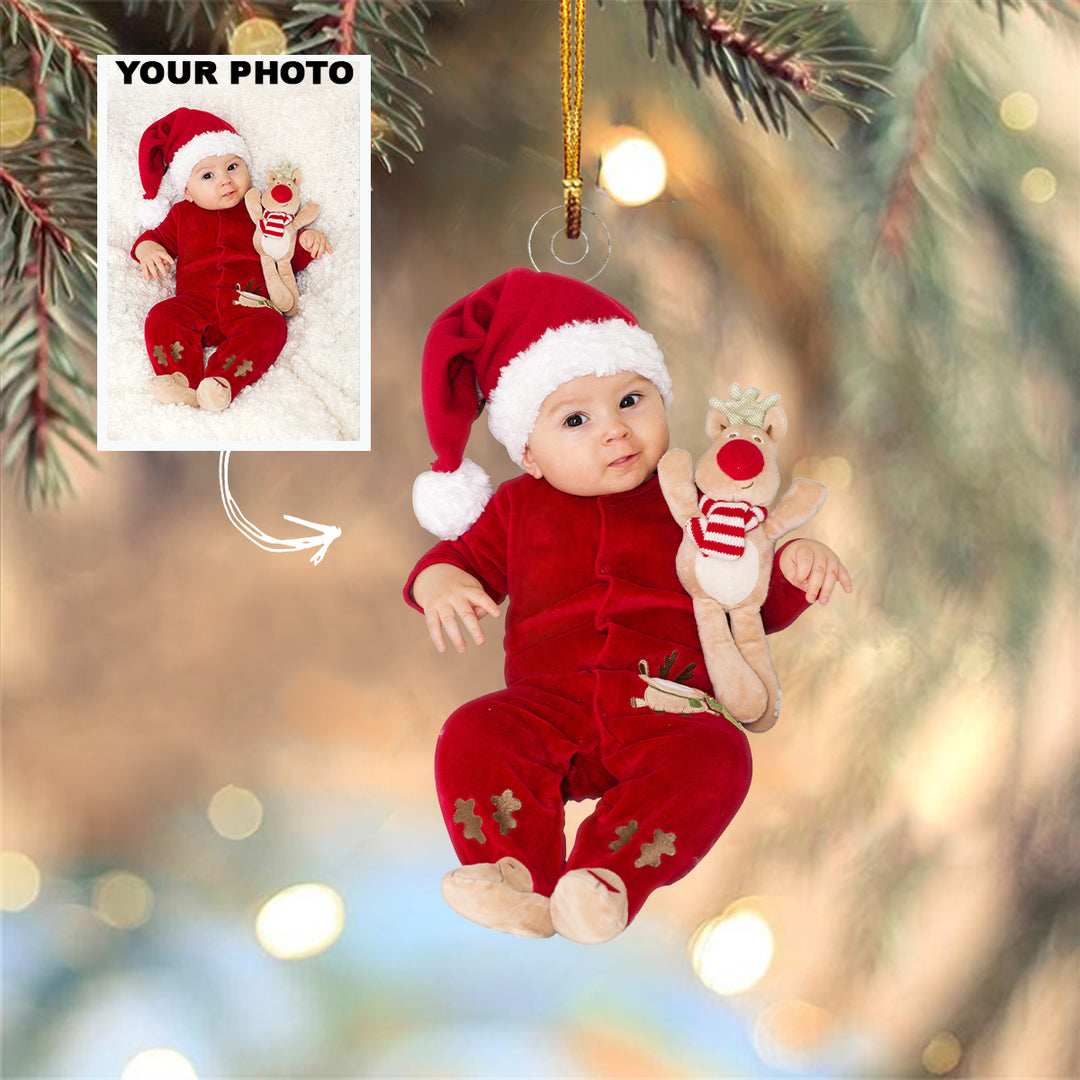 Personalized Photo Mica Ornament - Christmas Gift For Family Member, Friends -  Customized Your Photo Baby Ornament