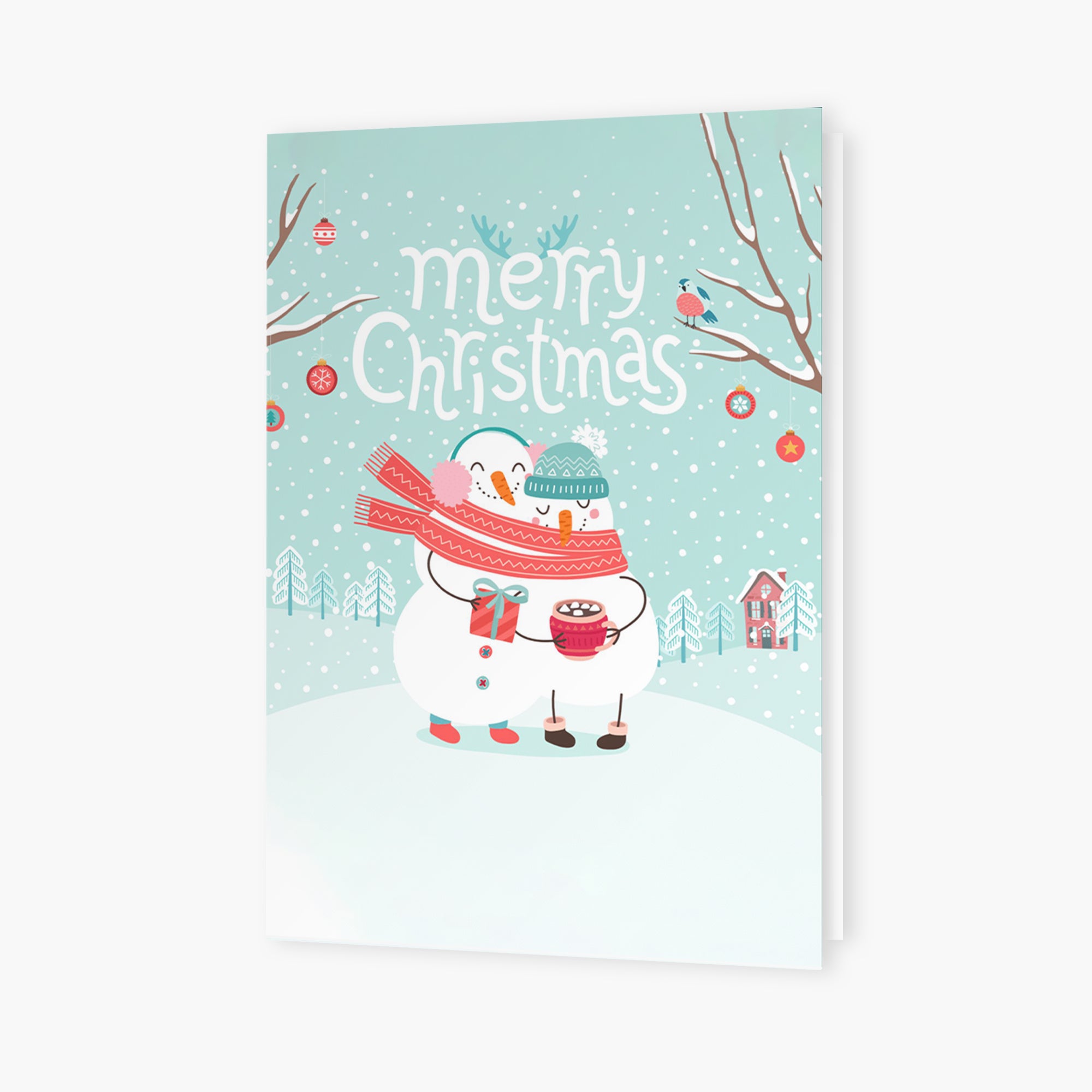 Christmas Snowman - Christmas Card - Christmas Gift For Family, Family Members, Friends AGCPD049