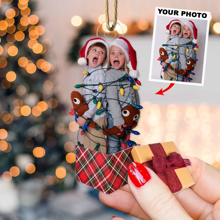 There Is No Greater Gift Than Family - Custom Photo Mica Ornament - Christmas, Birthday Gift For Family Members, Mom, Dad UPL0PD029