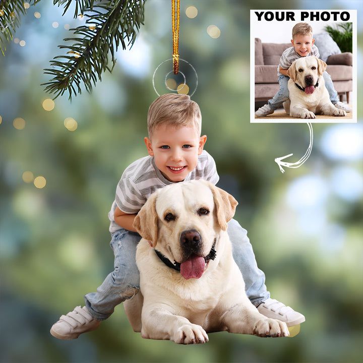 Custom Photo Ornament - Personalized Custom Photo Mica Ornament - Christmas Gift For Dog Mom, Dog Dad, Dog Lovers
