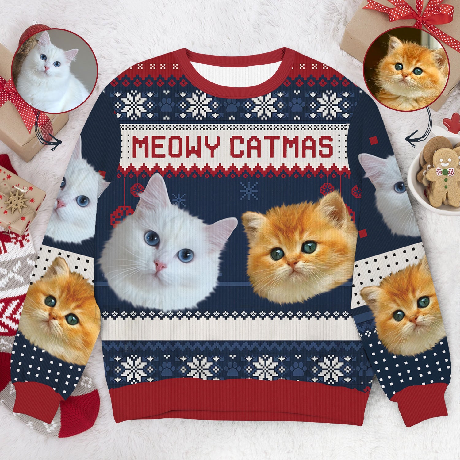 Custom cat sweater sale