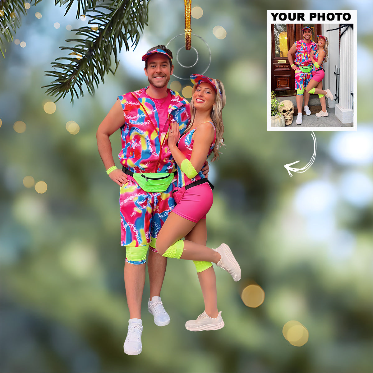 Customized Your Photo Ornament - Personalized Custom Photo Mica Ornament - Christmas Gift For Couples, Family Members