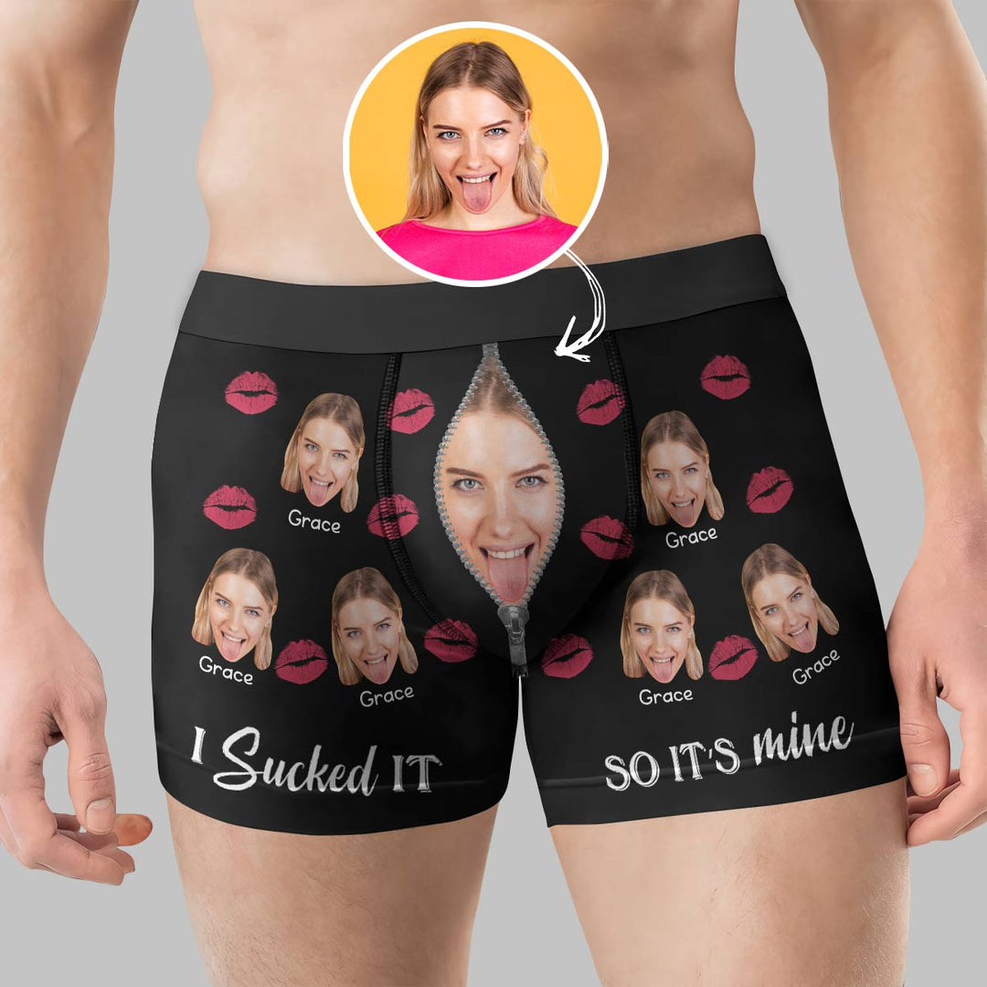 I Sucked It So It's Mine - Personalized Custom Men's Boxer Briefs - Gi – A  Gift Customized