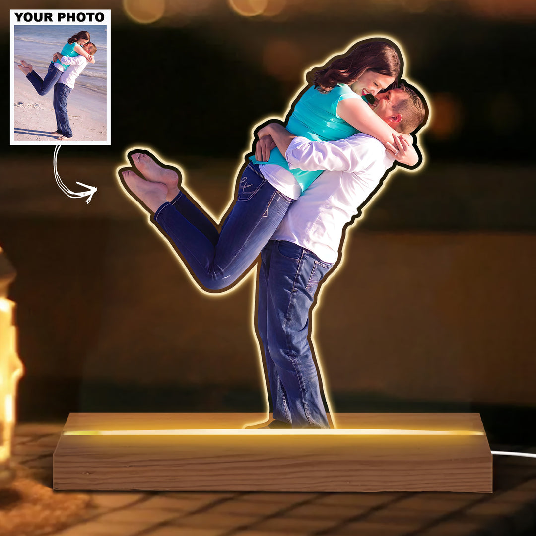 You Are My Favourite - Personalized Custom 3D LED Light Wooden Base - Anniversary, Valentine Gift For Couple, Boyfriend, Girlfriend, Wife, Husband UPL0DM025