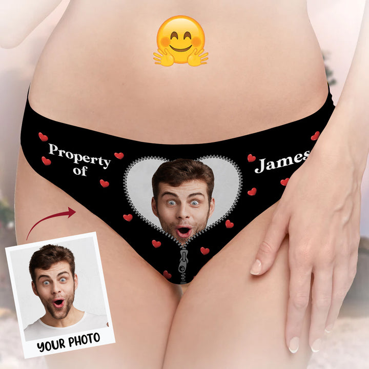 Property Of Him - Personalized Custom Women's Briefs - Gift For Couple, Girlfriend