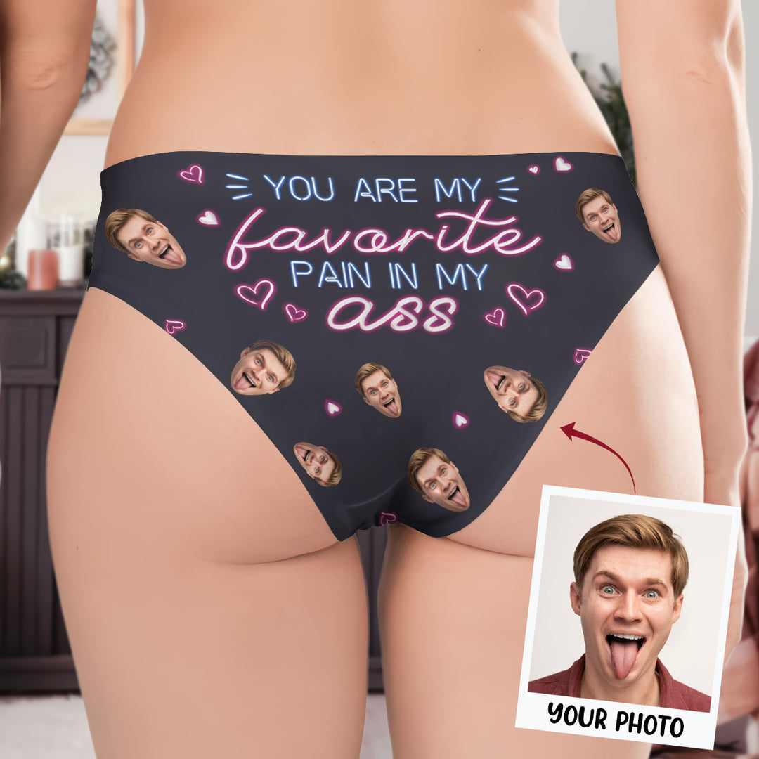 You Are My Favourite Pain - Personalized Custom Women's Briefs - Gift For Couple, Girlfriend