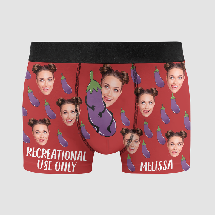 Recreational Use Only - Personalized Custom Men's Boxer Briefs - Gift For Couple, Boyfriend, Husband