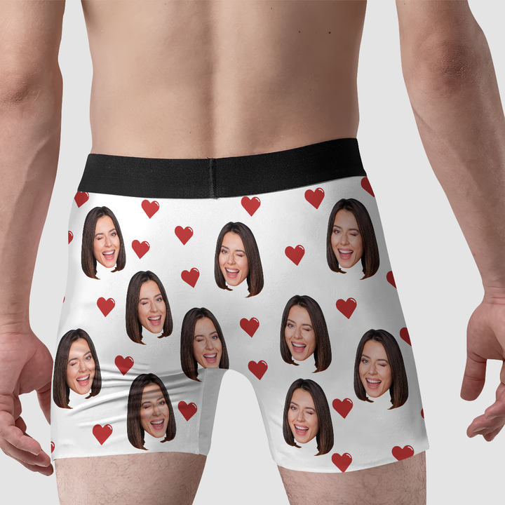 You Have My Heart And My Ass - Personalized Custom Men's Boxer Briefs - Gift For Couple, Boyfriend, Husband