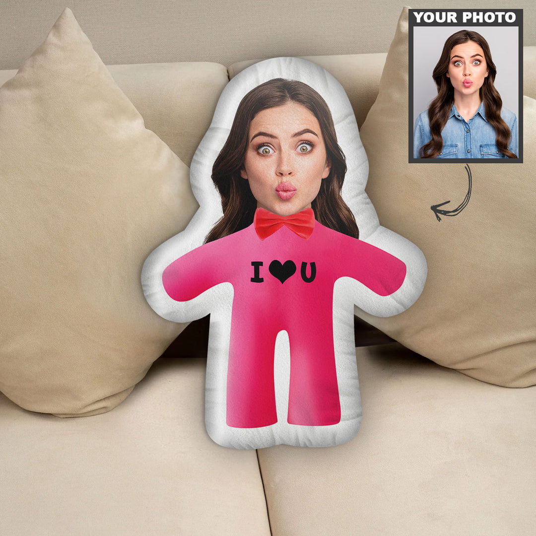 I Love You V3 - Personalized Custom Shape Pillow - Gift For Couple, Boyfriend, Girlfriend, Wife, Husband, Family Members