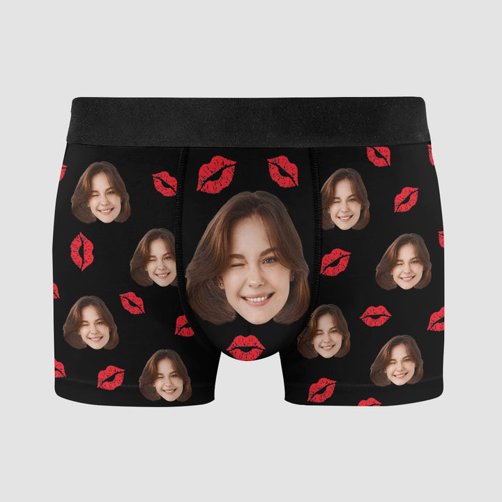 This Ass Belongs To - Personalized Custom Men's Boxer Briefs - Gift For Couple, Boyfriend, Husband