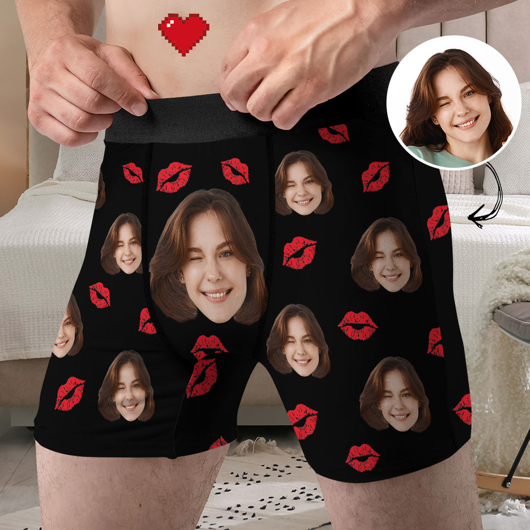 This Ass Belongs To - Personalized Custom Men's Boxer Briefs - Gift For Couple, Boyfriend, Husband