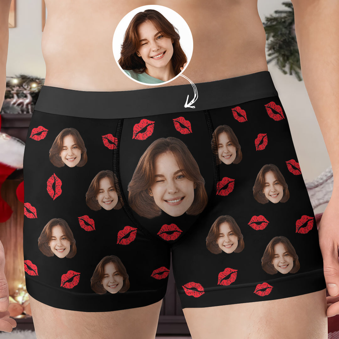 This Ass Belongs To - Personalized Custom Men's Boxer Briefs - Gift For Couple, Boyfriend, Husband