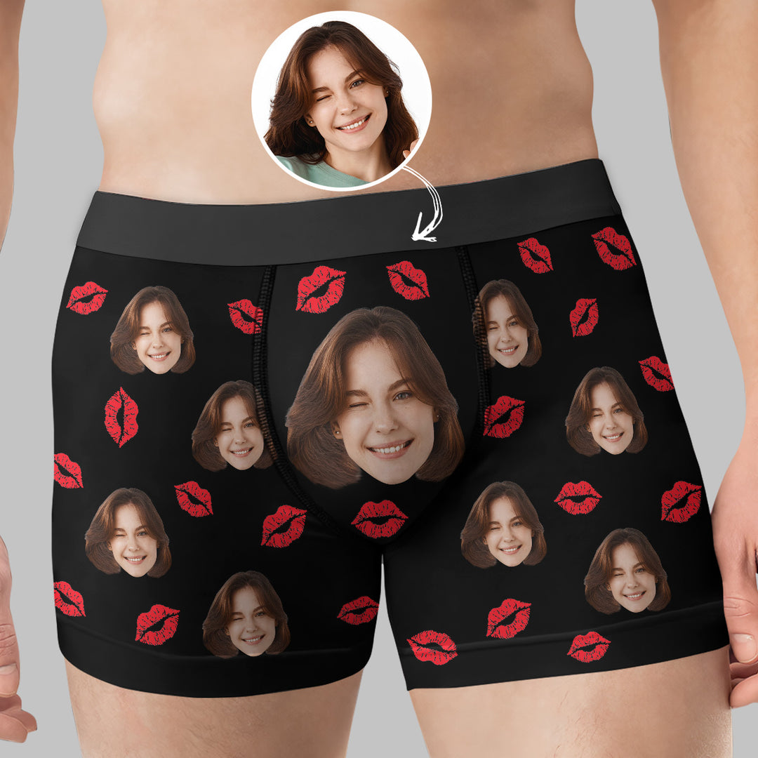 This Ass Belongs To - Personalized Custom Men's Boxer Briefs - Gift For Couple, Boyfriend, Husband